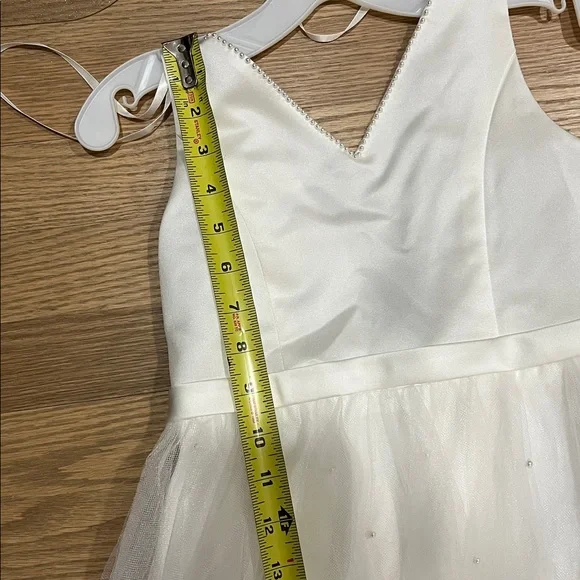 Flower Girl Dress| First Communion | Pearled Satin Dressl NWT - 7 - Picture 6 of 9